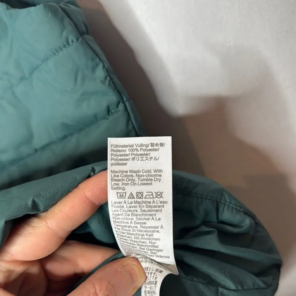 J. Crew  Performance Green Quilted Vest with Stand-Up Collar. Size XL.
